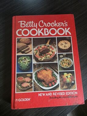 Vintage Betty Crocker Cookbook - Red Hardback New and Revised Edition Cookbook